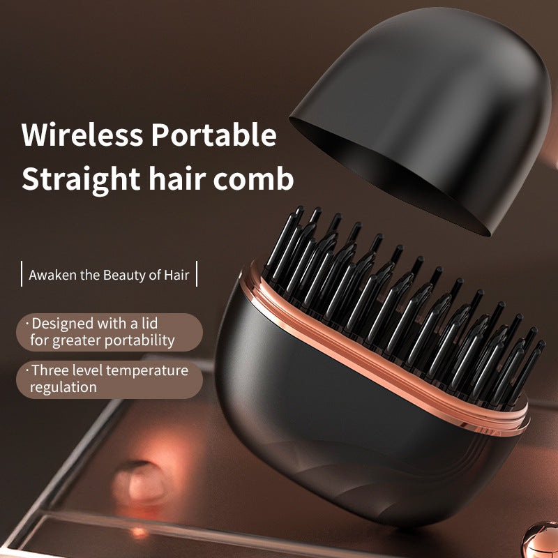 How to Get Salon-Smooth Hair at Home with a Mini Straightening Comb