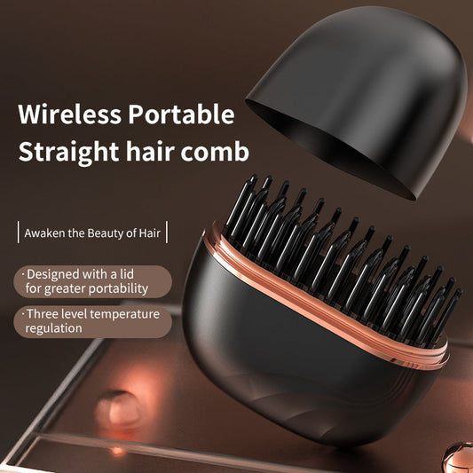 How to Get Salon-Smooth Hair at Home with a Mini Straightening Comb