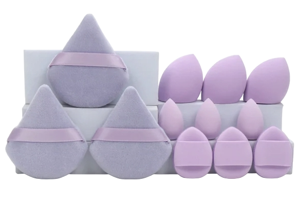 12-Piece Makeup Sponge Set – Flawless Blending for Every Look