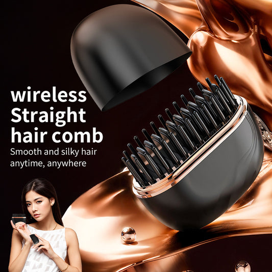Wireless Mini Hair Straightening Comb – Portable Styling Tool