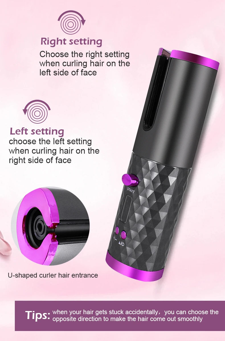 Wireless Automatic Hair Curler – Effortless Salon Curls at Home