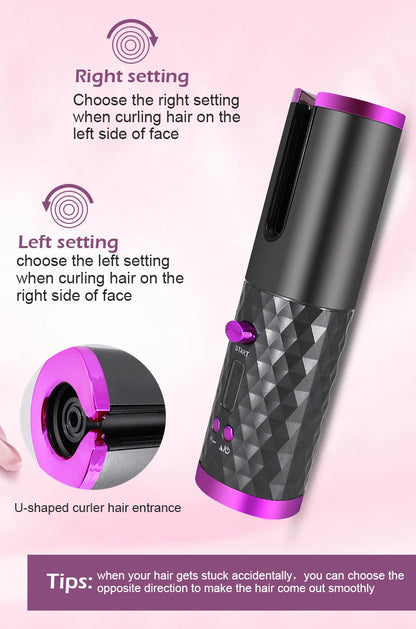 Wireless Automatic Hair Curler – Effortless Salon Curls at Home