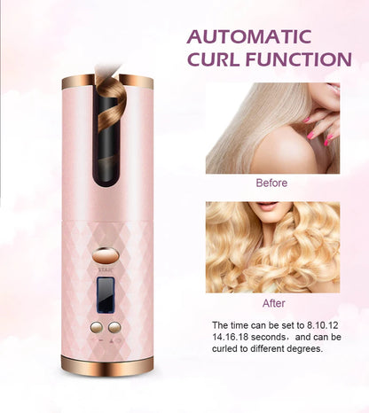 Wireless Automatic Hair Curler – Effortless Salon Curls at Home