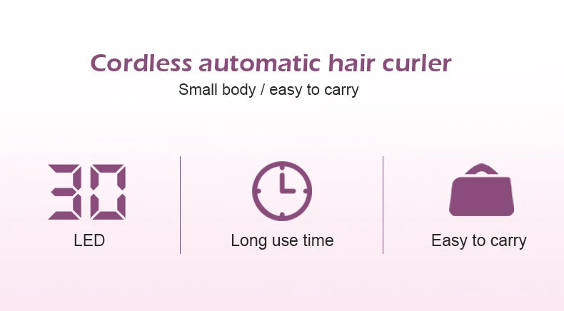 Wireless Automatic Hair Curler – Effortless Salon Curls at Home