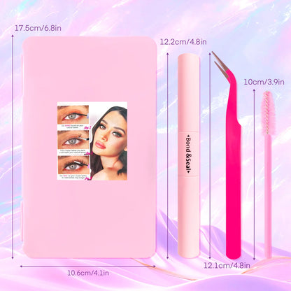 Fluffy Cluster Lash Extension Kit – DIY Lashes with Bond & Seal