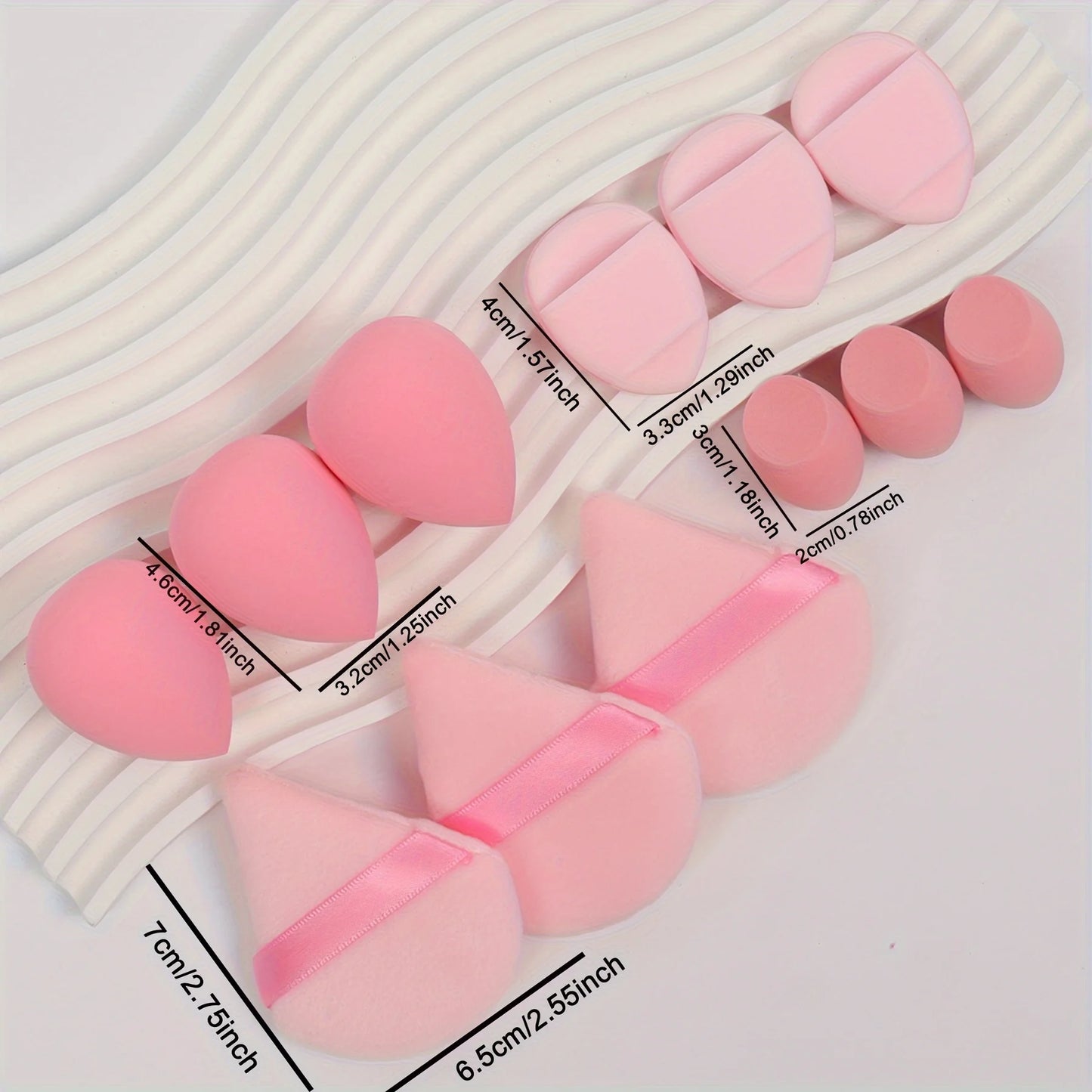 12-Piece Makeup Sponge Set – Flawless Blending for Every Look