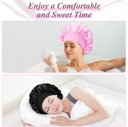 Silkvelle Satin Sleep Bonnet – Frizz-Free Hair Protection
