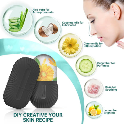 Ice Face Roller Set – Gua Sha & Facial Massage for Lifting & Contouring