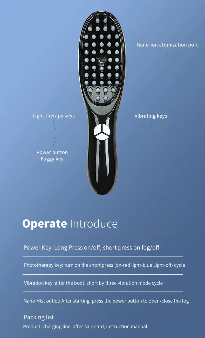 Electric Scalp Massage Comb – Hair Growth & Stress Relief