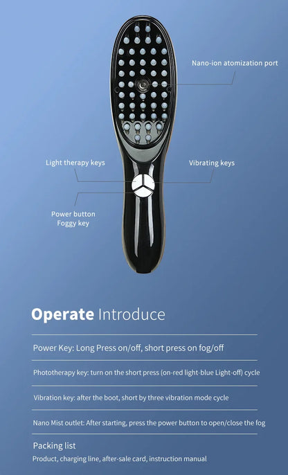 Electric Scalp Massage Comb – Hair Growth & Stress Relief