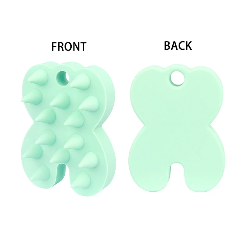 Silicone Scalp Massage Shampoo Brush – Deep Clean & Hair Growth