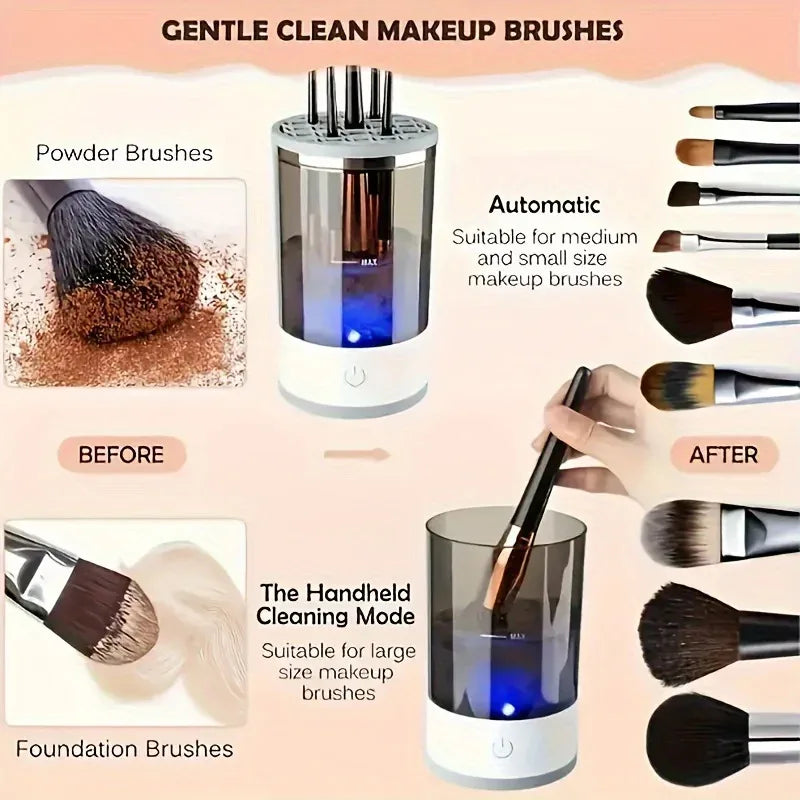 Electric Makeup Brush Cleaner & Dryer – Clean in 10 Seconds
