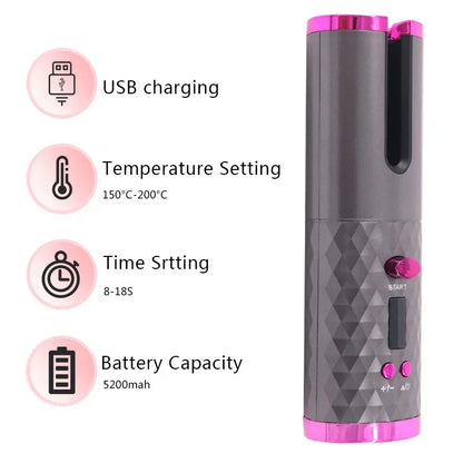 Wireless Automatic Hair Curler – Effortless Salon Curls at Home