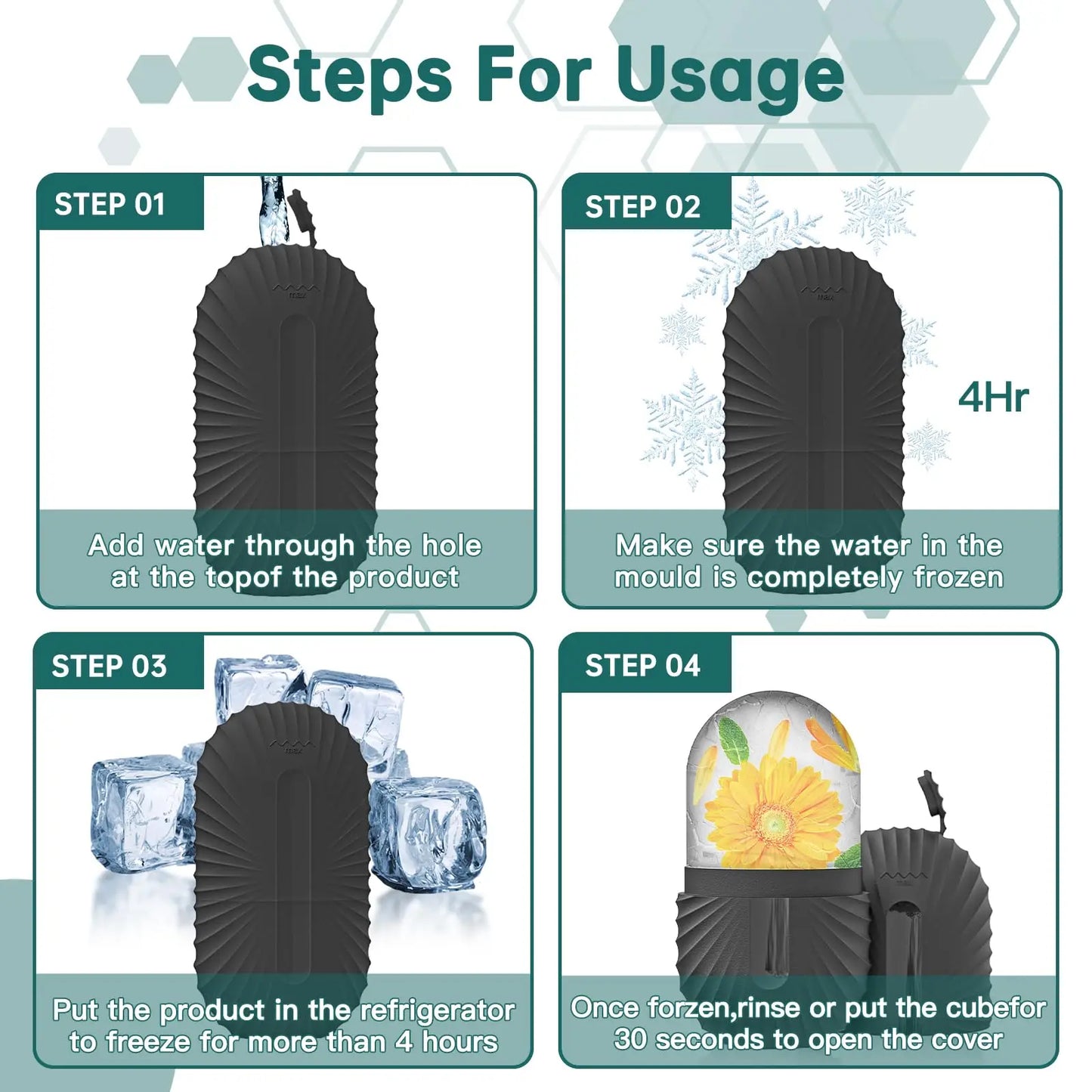 Ice Face Roller Set – Gua Sha & Facial Massage for Lifting & Contouring
