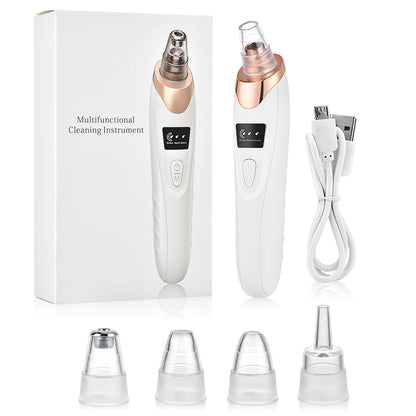 Electric Blackhead Remover Vacuum – 5 Suction Heads & 3 Power Levels