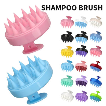 Silicone Scalp Massage Shampoo Brush – Deep Clean & Hair Growth