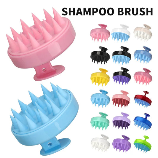 Silicone Scalp Massage Shampoo Brush – Deep Clean & Hair Growth