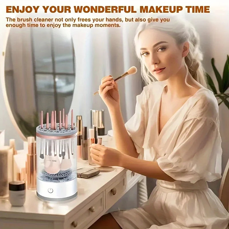 Electric Makeup Brush Cleaner & Dryer – Clean in 10 Seconds