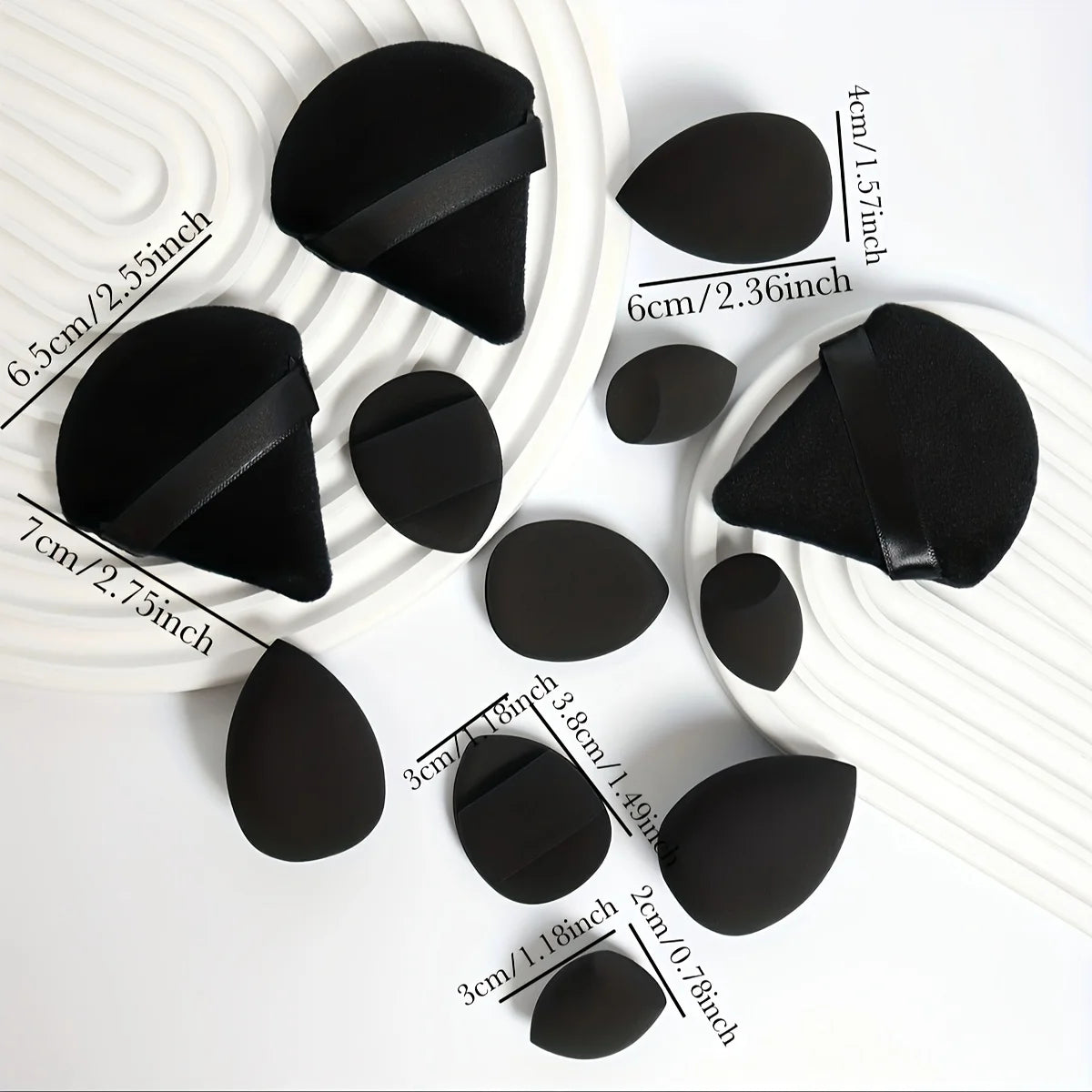 12-Piece Makeup Sponge Set – Flawless Blending for Every Look