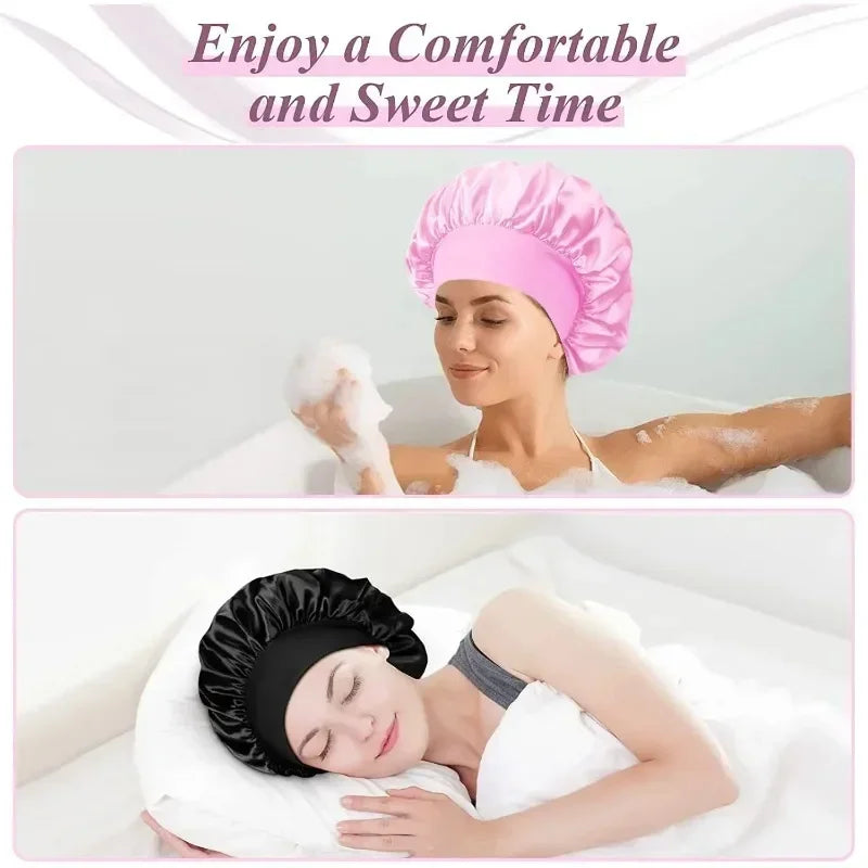 Silkvelle Satin Sleep Bonnet – Frizz-Free Hair Protection