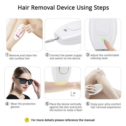 IPL Laser Hair Removal Device – 500,000 Flashes, Permanent Results