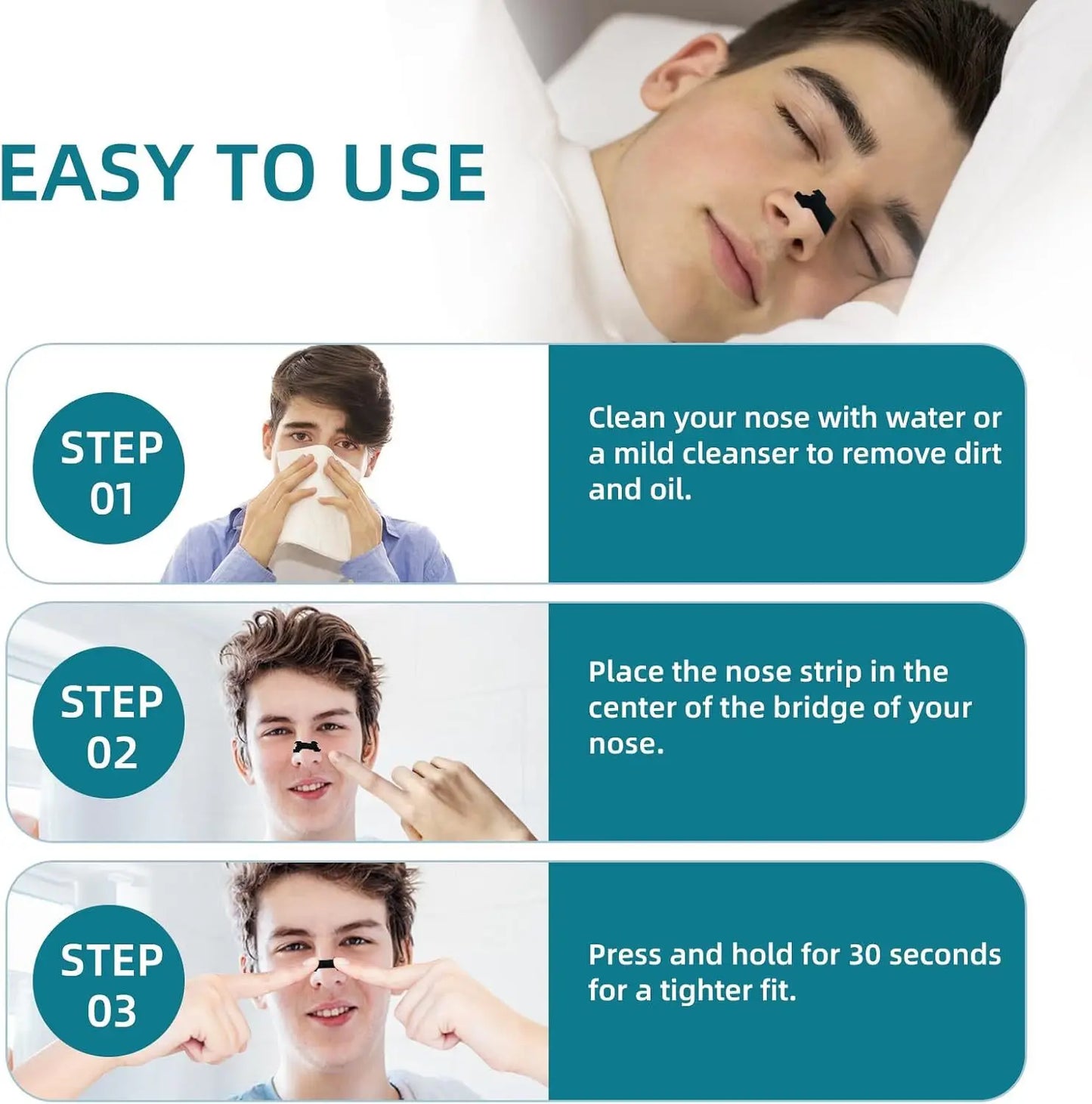 Black Nasal Strips – Extra Strength Blackhead & Pore Cleansing