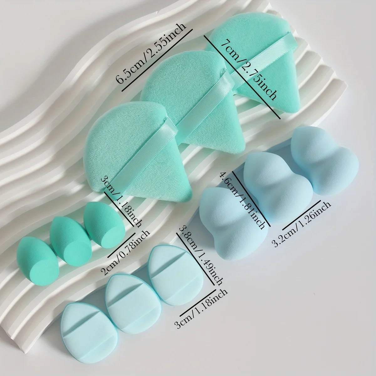 12-Piece Makeup Sponge Set – Flawless Blending for Every Look