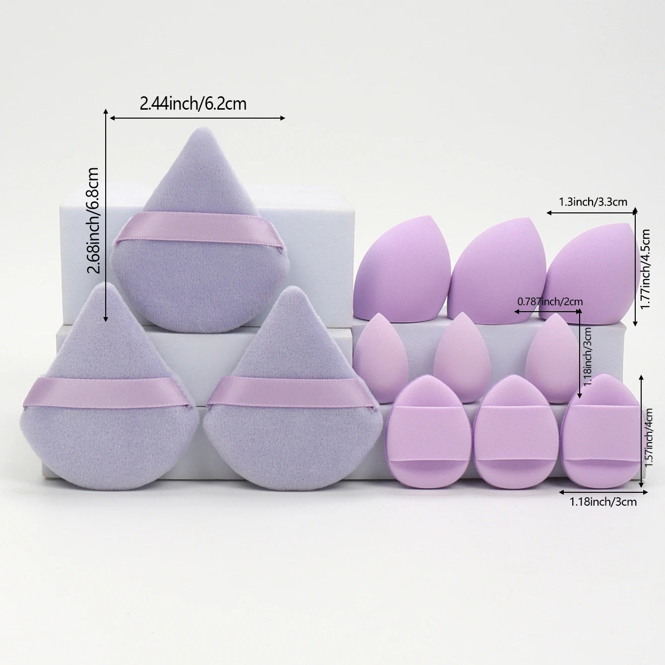 12-Piece Makeup Sponge Set – Flawless Blending for Every Look