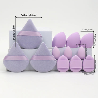 12-Piece Makeup Sponge Set – Flawless Blending for Every Look