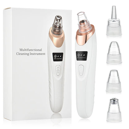 Electric Blackhead Remover Vacuum – 5 Suction Heads & 3 Power Levels
