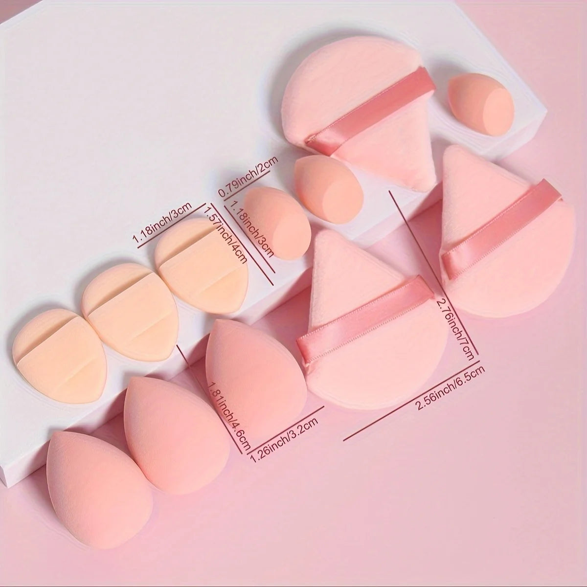 12-Piece Makeup Sponge Set – Flawless Blending for Every Look