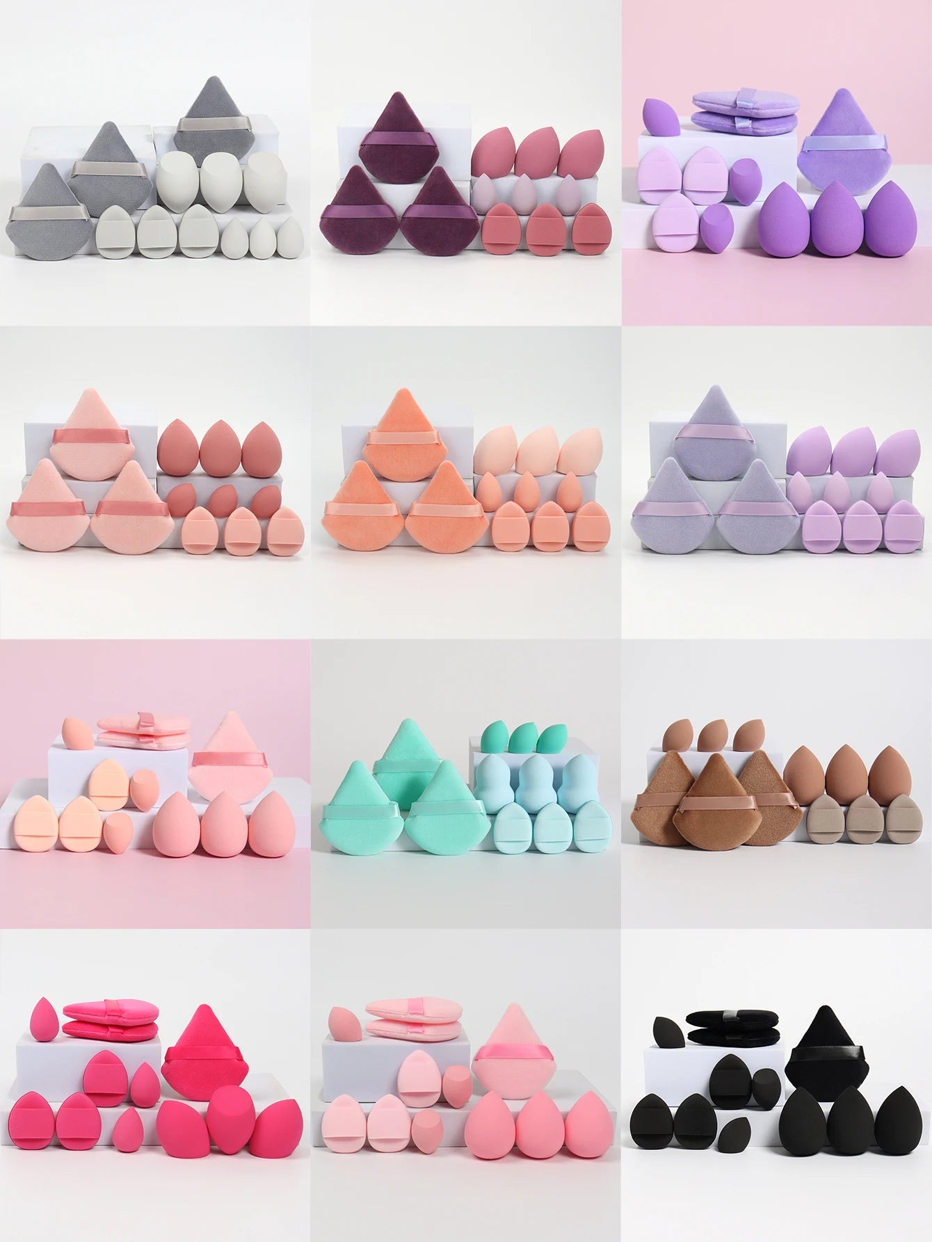 12-Piece Makeup Sponge Set – Flawless Blending for Every Look