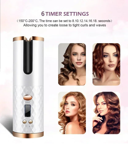 Wireless Automatic Hair Curler – Effortless Salon Curls at Home
