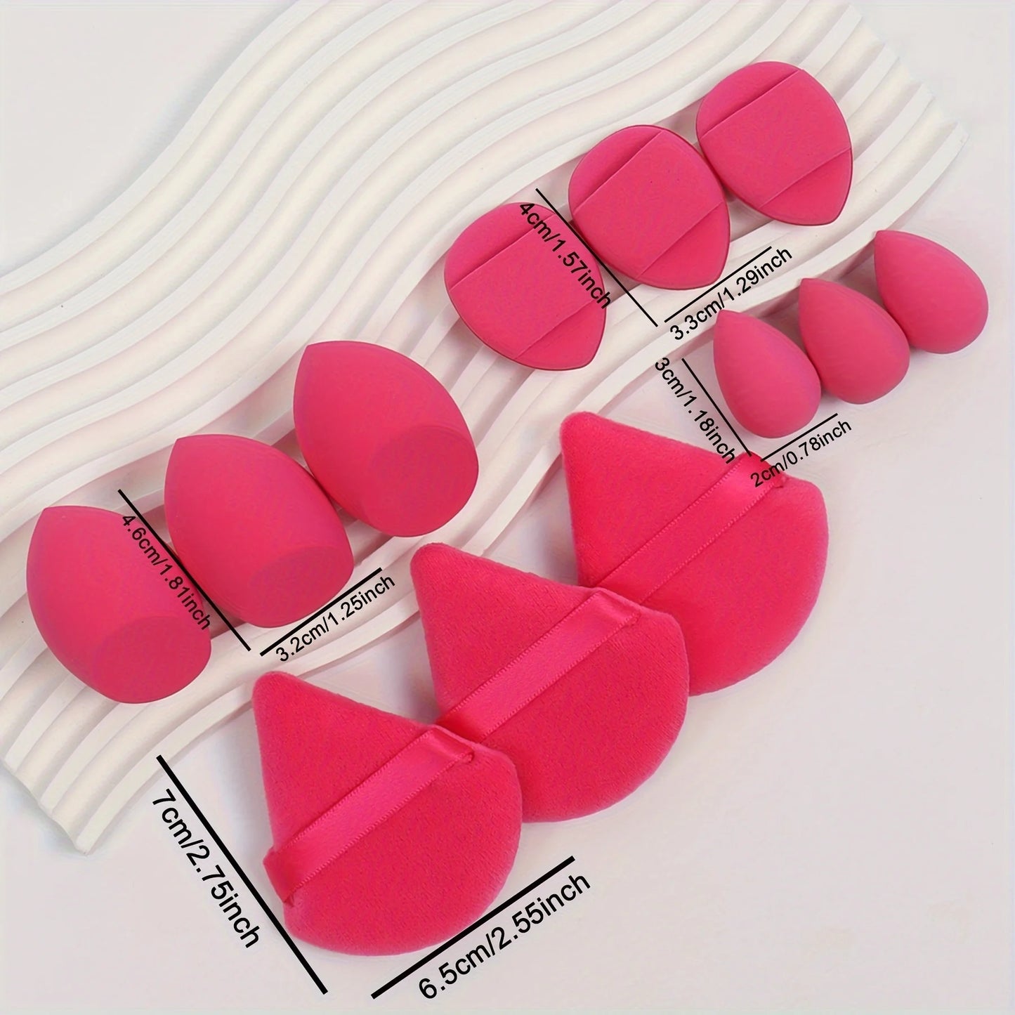 12-Piece Makeup Sponge Set – Flawless Blending for Every Look
