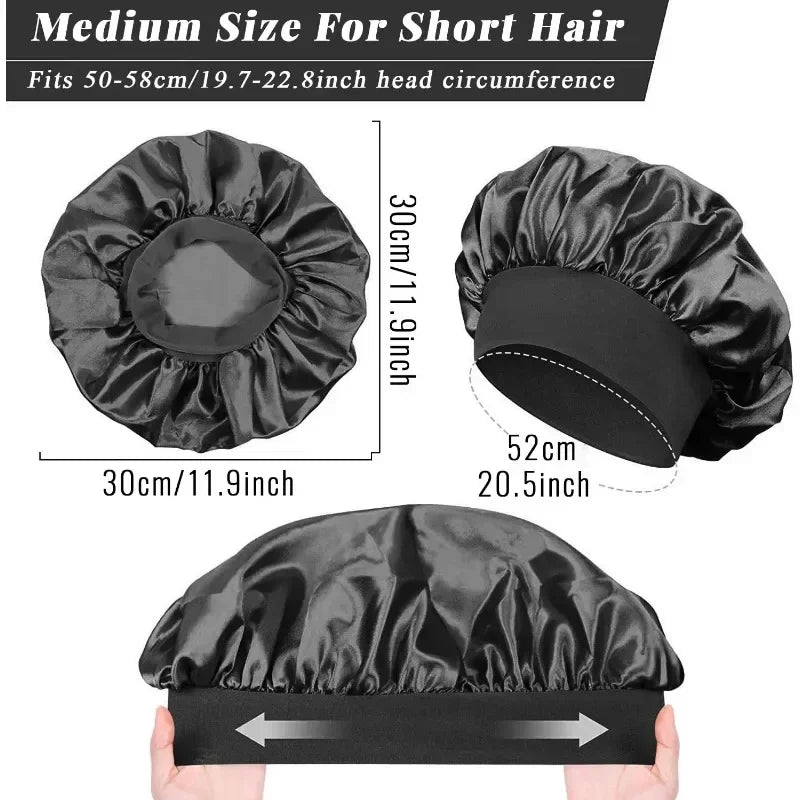 Silkvelle Satin Sleep Bonnet – Frizz-Free Hair Protection